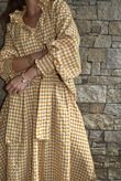 Nonni Gingham Ripley Skirt Indian Yellow